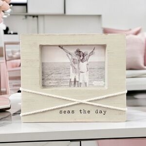 Seas the Day Gray Photo Frame